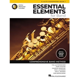 Essential Elements for Band - Eb Alto Sax Book 1 with Online Resources