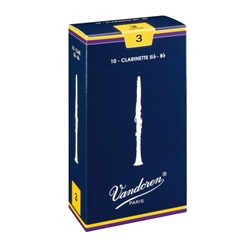 Vandoren Bb Clarinet Reeds #3 - Box of 10