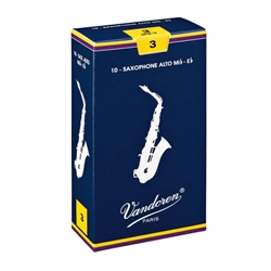Vandoren Alto Sax Reeds #3, Box of 10