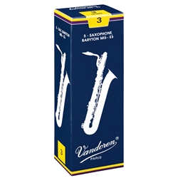 Vandoren Bari Sax Reeds #3, Box of 5
