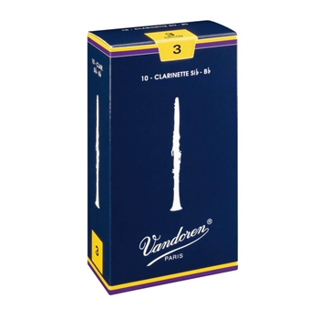 Vandoren Bb Clarinet Reeds #3.5, Box of 10